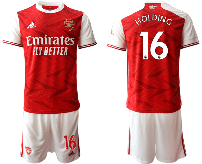 Men 2020-2021 club Arsenal home #16 red Soccer Jerseys->->Soccer Club Jersey